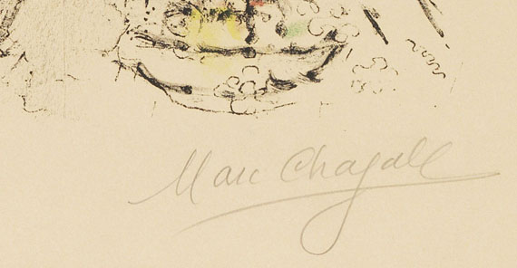 Marc Chagall - Le Bouquet blanc - Weitere Abbildung