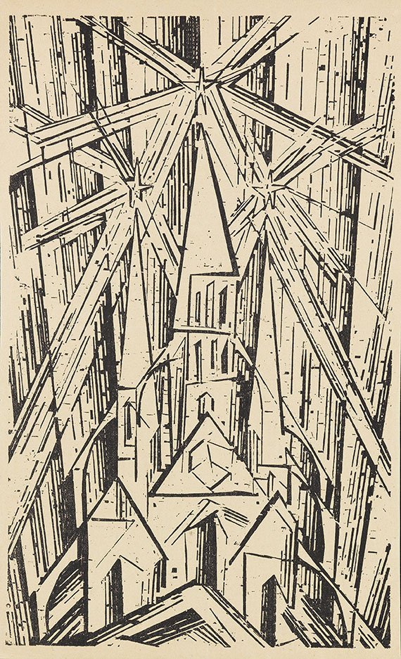 Lyonel Feininger - Kathedrale (großer Stock) - Weitere Abbildung