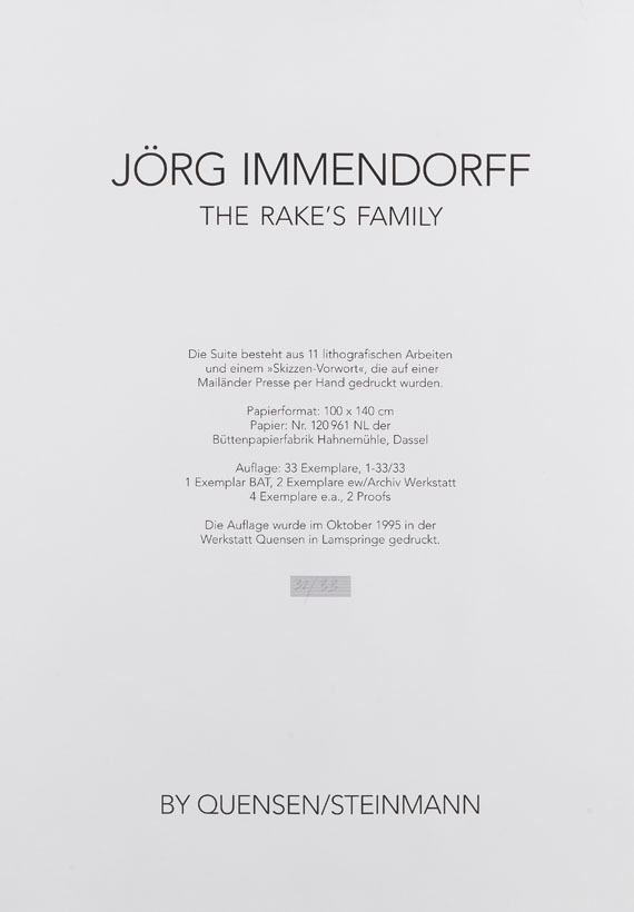Jörg Immendorff - The Rake´s Family