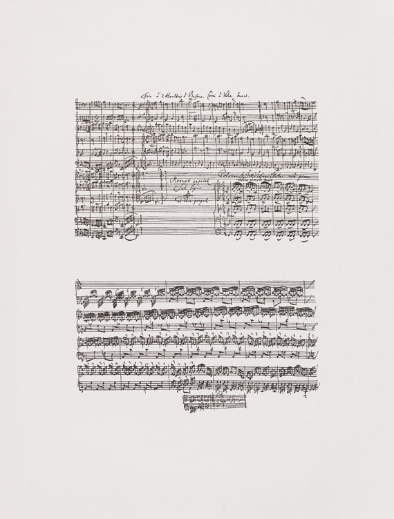 Eduardo Chillida - Blatt 10 aus: Hommage à Johann Sebastian Bach