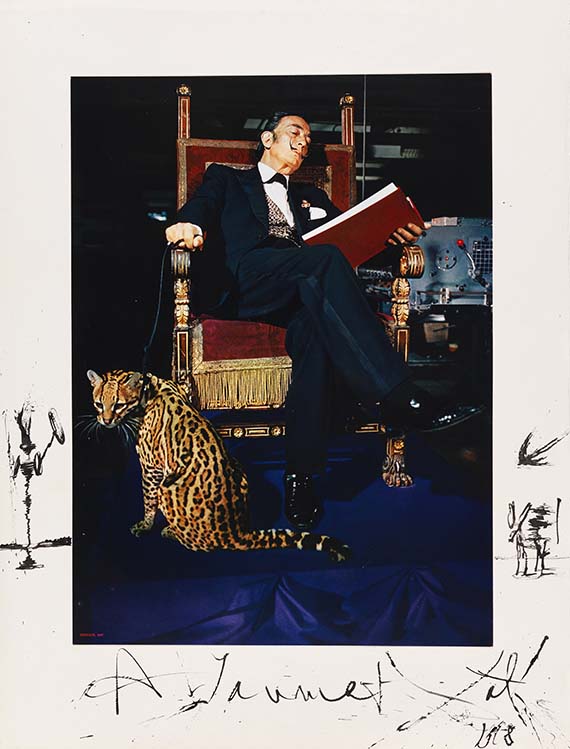 Salvador Dalí - Portrait photographique de Salvador Dalí et l