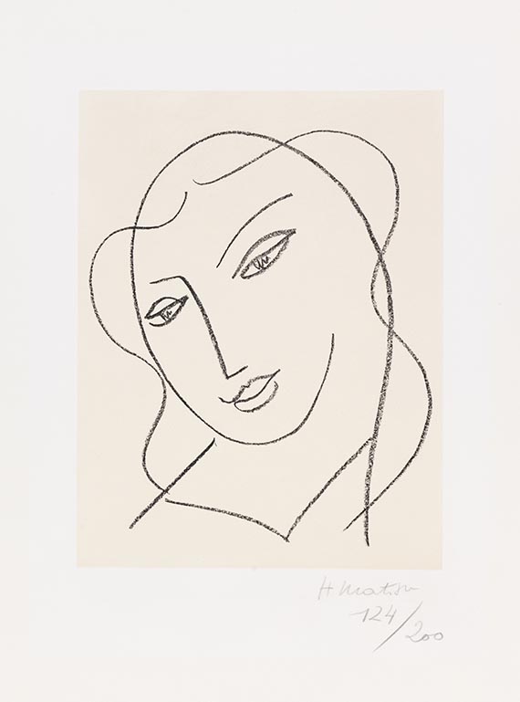 Henri Matisse - Etudes pour la Vierge "Tête voilée"