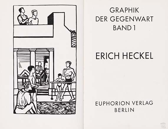 Erich Heckel - Graphik der Gegenwart, Band I, Euphorion-Verlag Berlin - Weitere Abbildung
