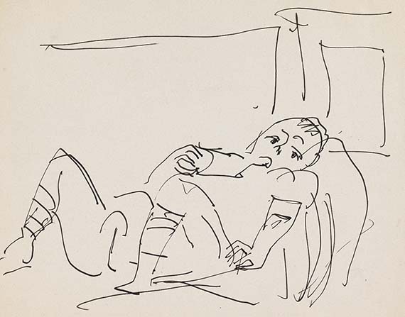 Ernst Ludwig Kirchner - Liegendes Kind