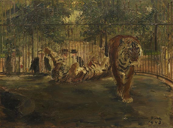 Otto Dill - Zwei Tiger im Zoo