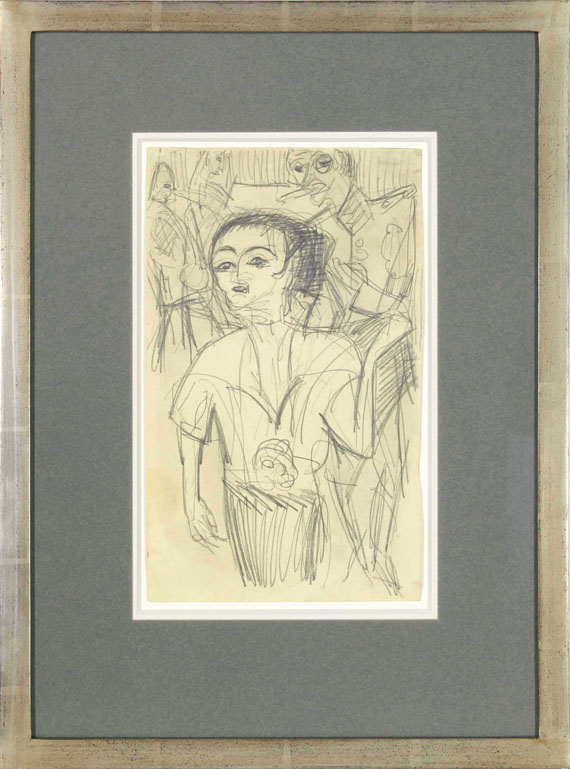 Ernst Ludwig Kirchner - Mädchen und Soldat - Rahmenbild