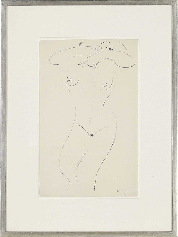 Henri Matisse - Nu mi-allongé, bras repliés vers les yeux - Rahmenbild