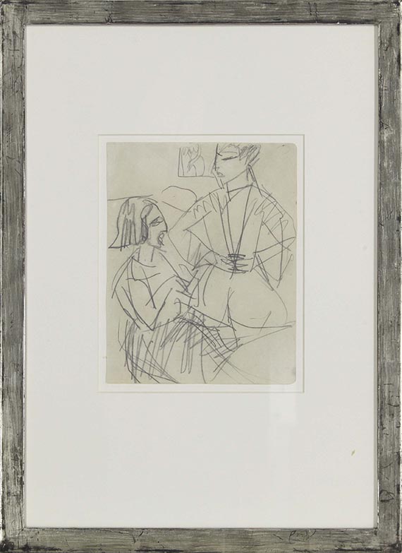 Ernst Ludwig Kirchner - Frauen im Gespräch - Rahmenbild