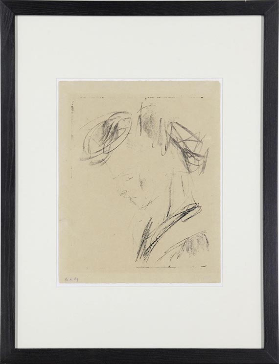 Ernst Ludwig Kirchner - Kranke Dodo - Rahmenbild