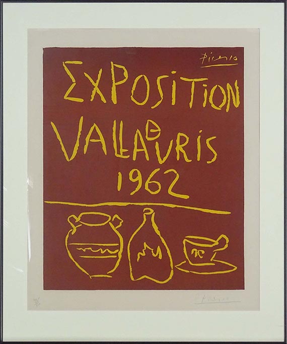 Pablo Picasso - Exposition de Vallauris 1962 - Rahmenbild