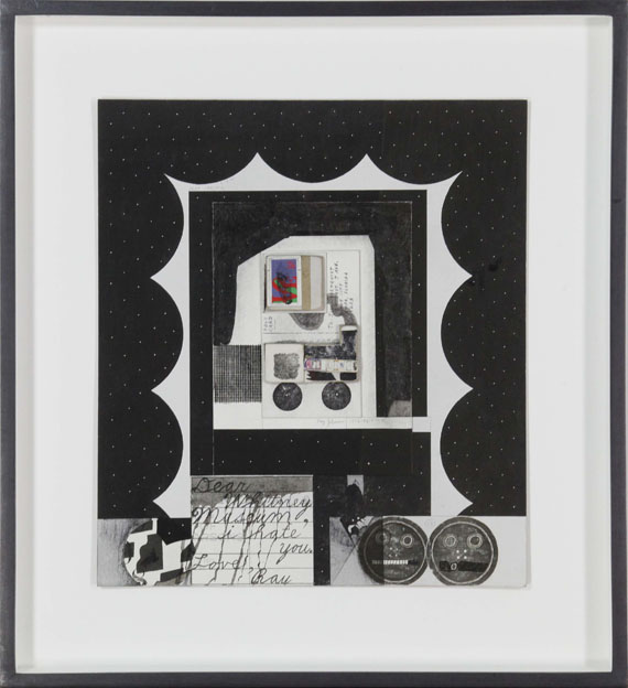 Ray Johnson - Dear Whitney Museum... (Postcard to James Rosenquist) - Rahmenbild