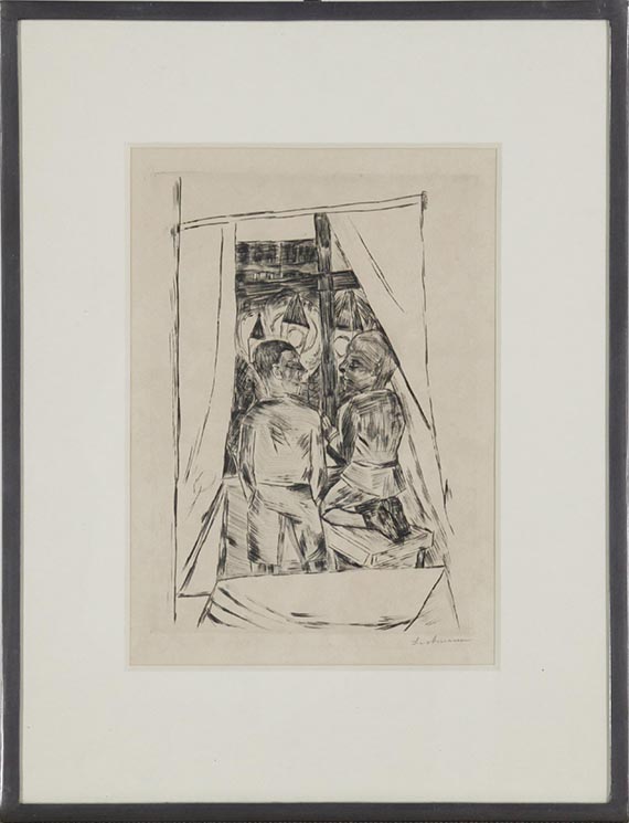 Max Beckmann - Kinder am Fenster - Rahmenbild