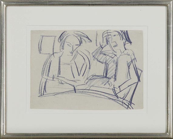 Ernst Ludwig Kirchner - Beim Vorlesen - Rahmenbild