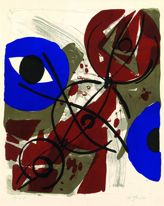 Ernst Wilhelm Nay - Dominant-Blau