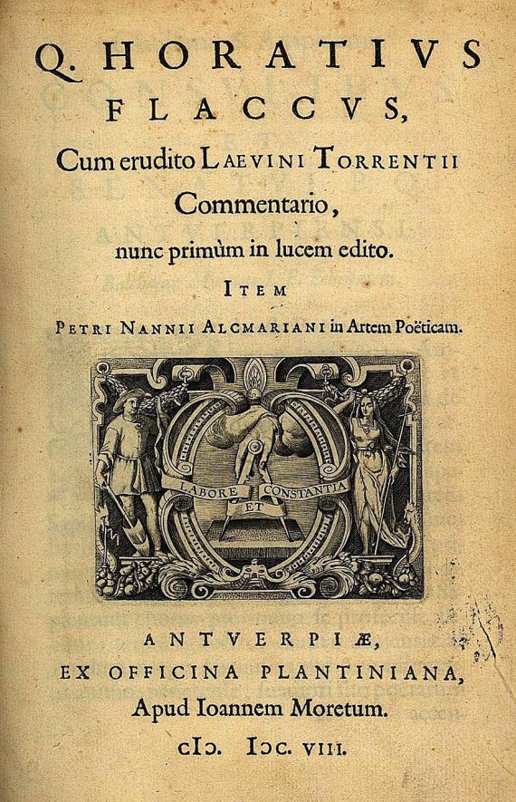 Quintus Horatius Flaccus - Opera. 1608.