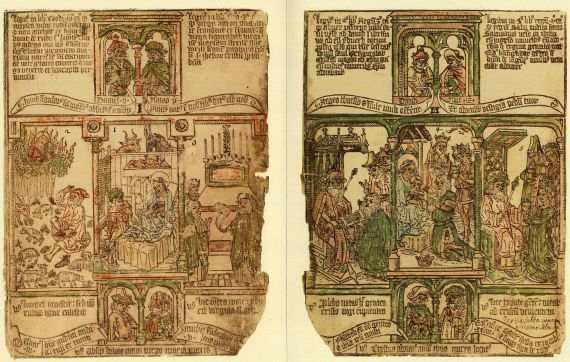 Biblia Pauperum - Codex Aureus/ Biblia Pauperum/ Chronicon Pictum Faksimile + Kommentar, 2 Bde