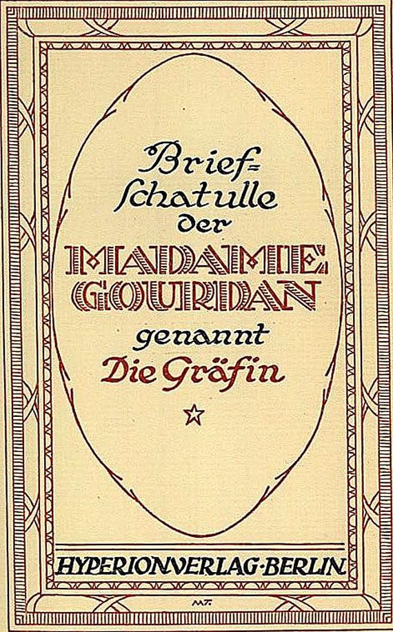   - Brief-Schatulle der Mme Gourdan - 1919