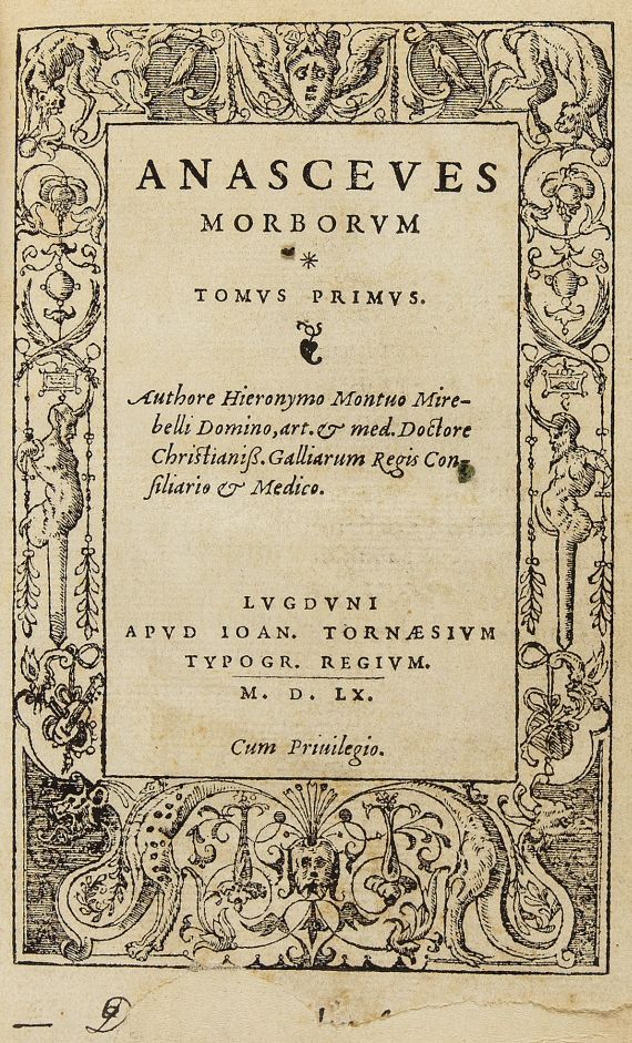 Jérôme de Monteux - Anasceves morborum. 1560.