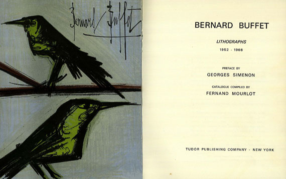 Bernard Buffet - Mourlot, F., Bernard Buffet. Lithographs. 1968