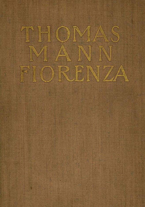 Thomas Mann - Fiorenza. 1906.