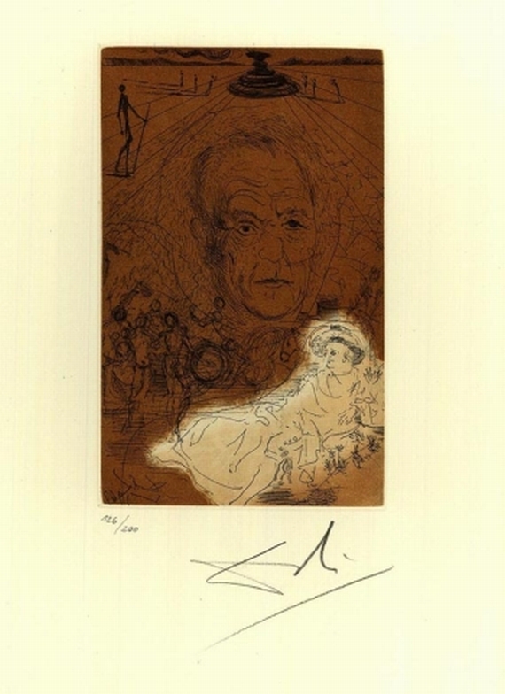 Salvador Dalí - Hommage A Konrad Adenauer. 1967