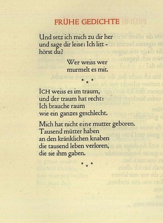 Cranach-Presse - Gesammelte Gedichte, 4 Bde. 1930.