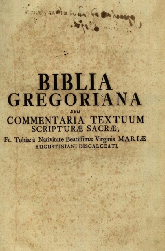 Biblia latina - Biblia Gregoriana. 1731