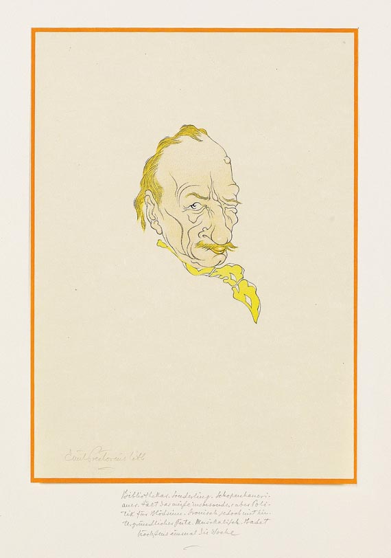 Emil Preetorius - Bildnisse. 1919.