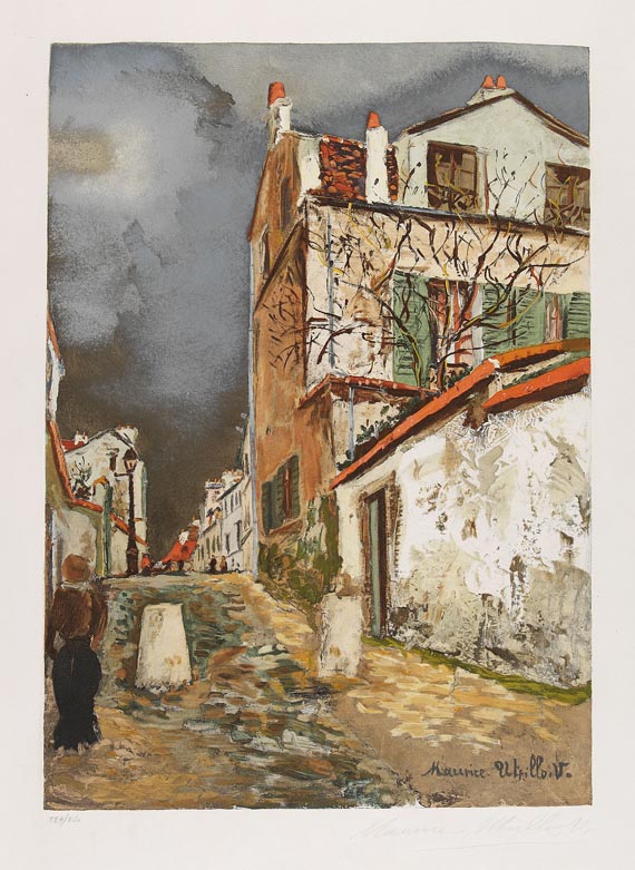 Maurice Utrillo - Rue Cortot