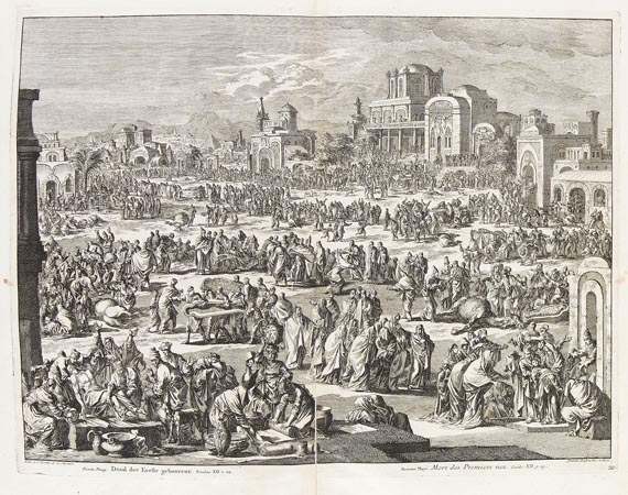 Bilderbibel - Bilderbibeln. - Histoire ... Testament, 1732.