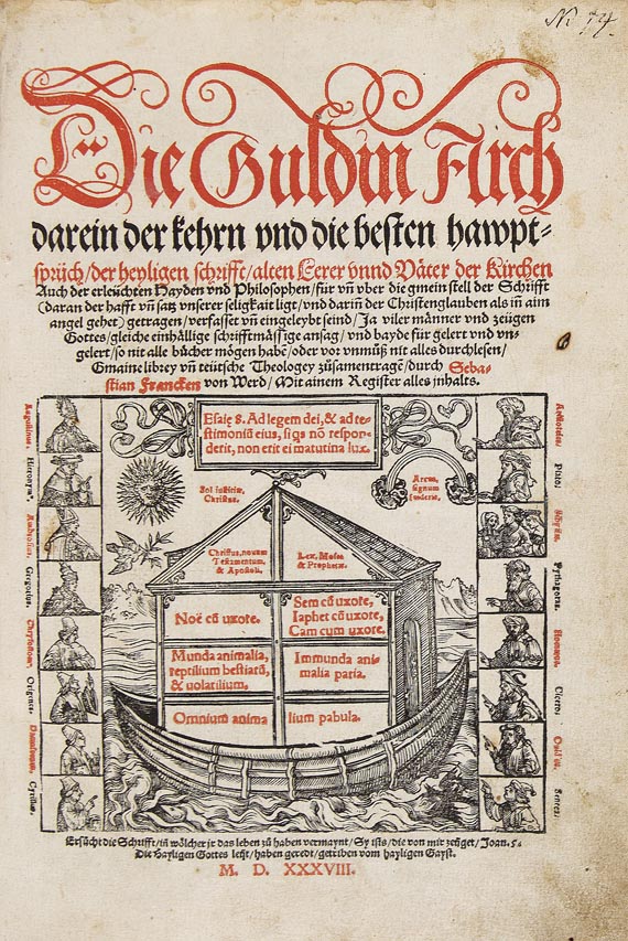 Sebastian Franck - Die Guldin Arch, 1538.