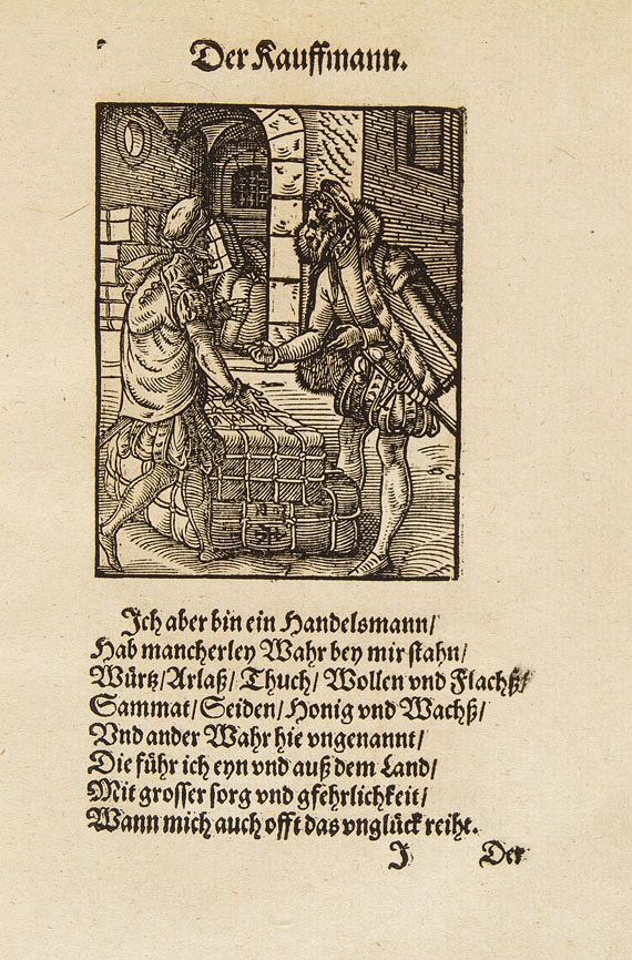 Hans Sachs - Beschreibung aller Stände. 1574. - Weitere Abbildung