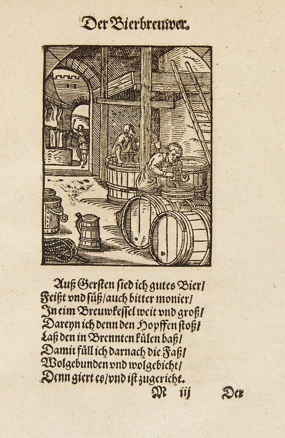 Hans Sachs - Beschreibung aller Stände. 1574. - Weitere Abbildung