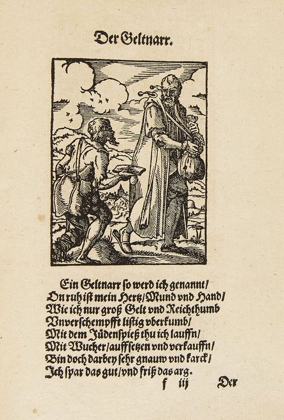 Hans Sachs - Beschreibung aller Stände. 1574. - Weitere Abbildung