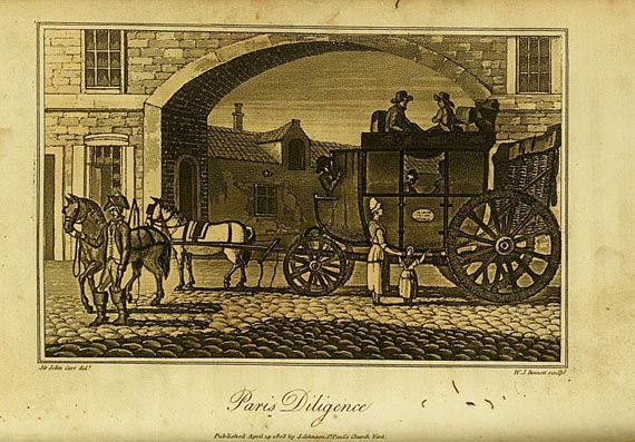 Europa - Carr, J., Stranger in France. 1814.
