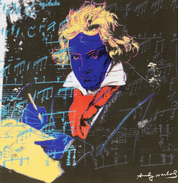 Andy Warhol - Nach - Rosenthal Wand-Objekt "Ludwig van Beethoven"
