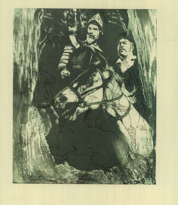 Eberhard Schlotter - Cervantes Saavedra, Miguel de: Don Quijote. 1983. 4 Bde.