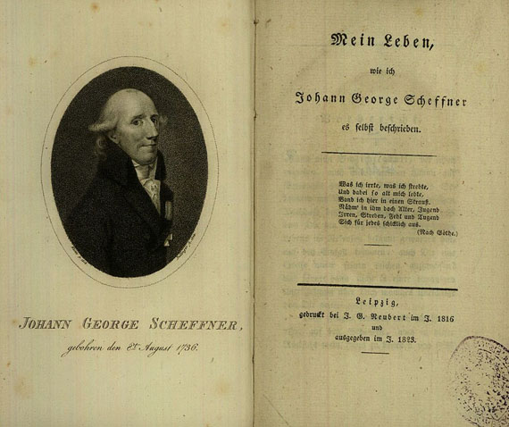 Johann Georg Scheffner - Mein Leben. 1816/1823