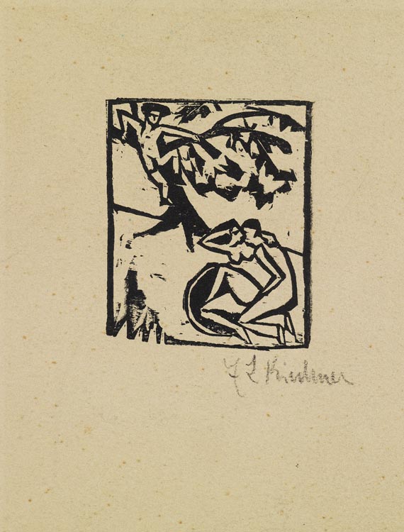 Ernst Ludwig Kirchner - Illustration zum Decamerone von Boccaccio
