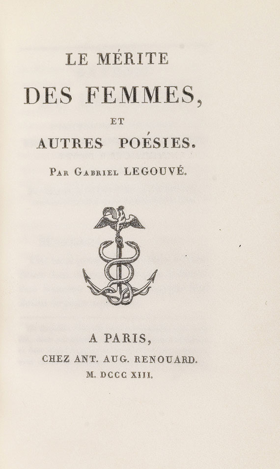 Gabriel-Marie Legouvé - Le mérite des femmes. 1813