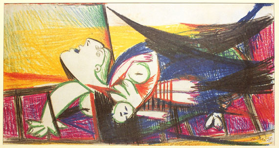 Pablo Picasso - Faks., Picasso Guernica, Die Skizzen auf Papier. 1990.