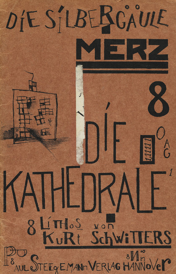 Kurt Schwitters - Die Silbergäule Bd. 41/42,  Merz- Die Kathedrale. 1920.