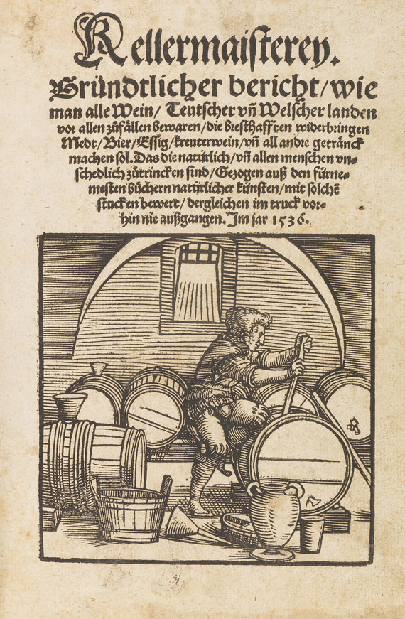   - Kellermaisterey. Augsburg 1536..