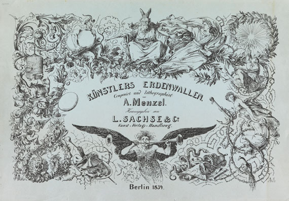 Adolph von Menzel - Künstlers Erdenwallen.1834