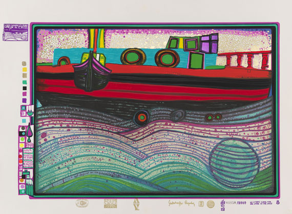 Friedensreich Hundertwasser - Regentag Mappe - Weitere Abbildung