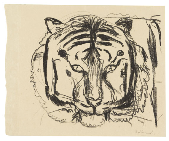Edvard Munch - Tigerkopf II