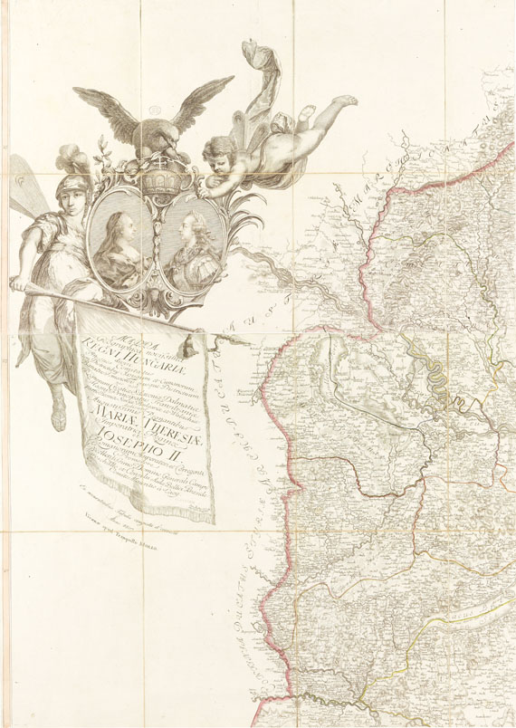Ungarn - Mappa ... Regni Hungariae (I. Müller / Mollo), Ausg. 1807. Gefaltet in Schuber.