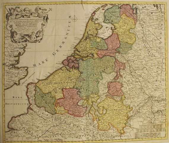 Niederlande - 17 Bll. Landkarten: Niederlande / Frankreich / Niedersachsen