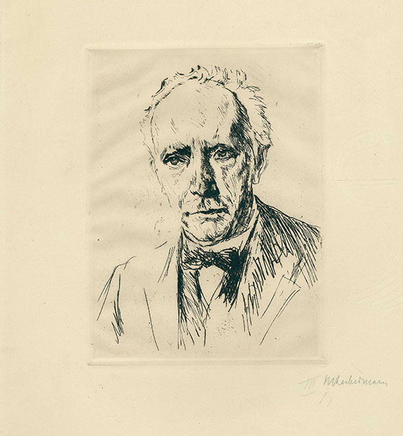 Max Liebermann - Bildnis Richard Strauss (Radierung)