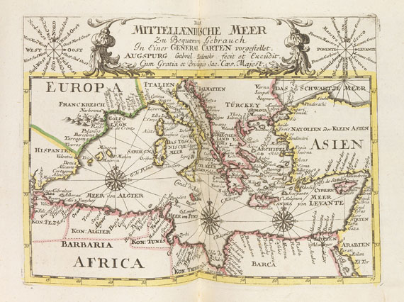 Atlanten - Bodenehr, Gabriel, Atlas curieux. Nach 1714.